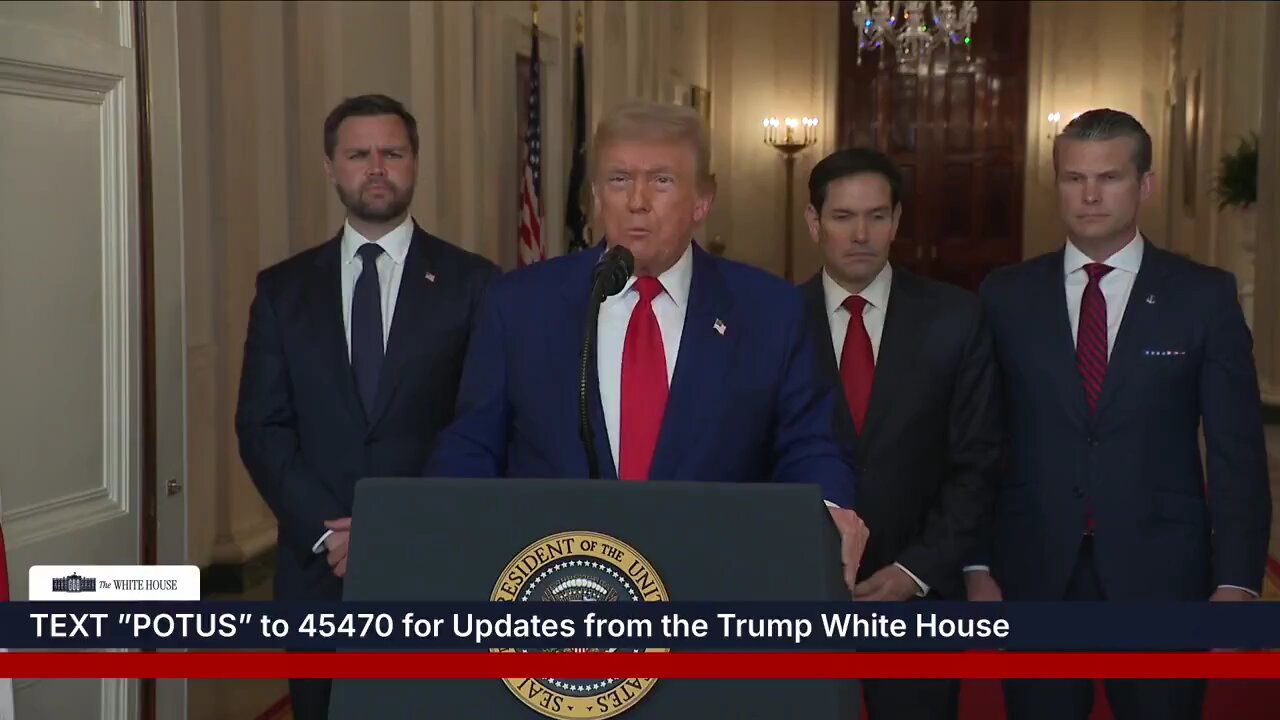 President Trump Hails Strikes on Iran as a "spectacular military success."