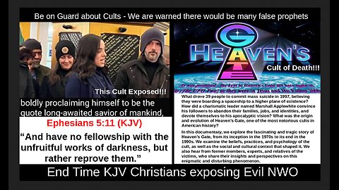 Be on Guard about Cults - We are warned there would be many false prophets