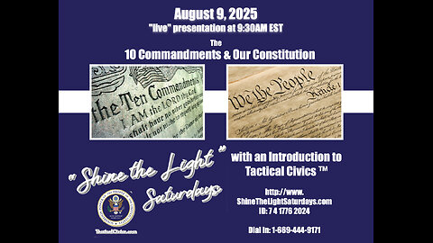 250809 STLS The Ten Commandments & The Constitution