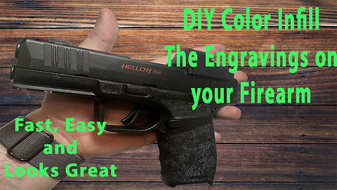 DIY Color Infill the Engravings on the Hellcat Pro | Super fast, Easy and Looks Great!