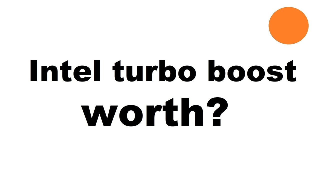 Intel turbo or not ?