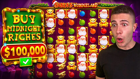 BIG $100,000 BONUS BUY ON SANTA'S WONDERLAND 🎅