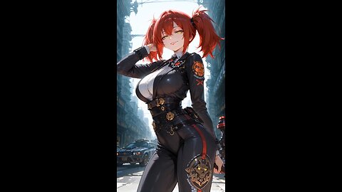 Bold Anime Girl Changing Her Outfit