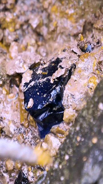 process of excavating crystal gem