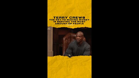 @terrycrews The key to making money is serving the most amount of people
