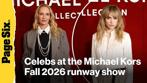 Uma Thurman, Suki Waterhouse, Olivia Munn and more at Michael Kors' Fall 2026 runway show