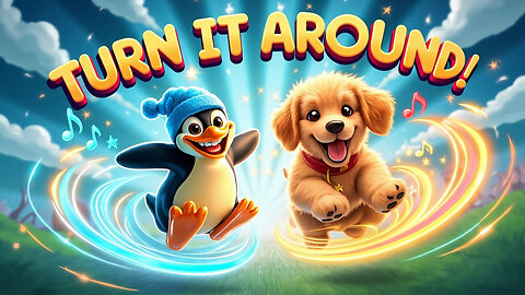 Turn It Around! | Spin, Pivot & Twirl | Wiggle Song for Kids
