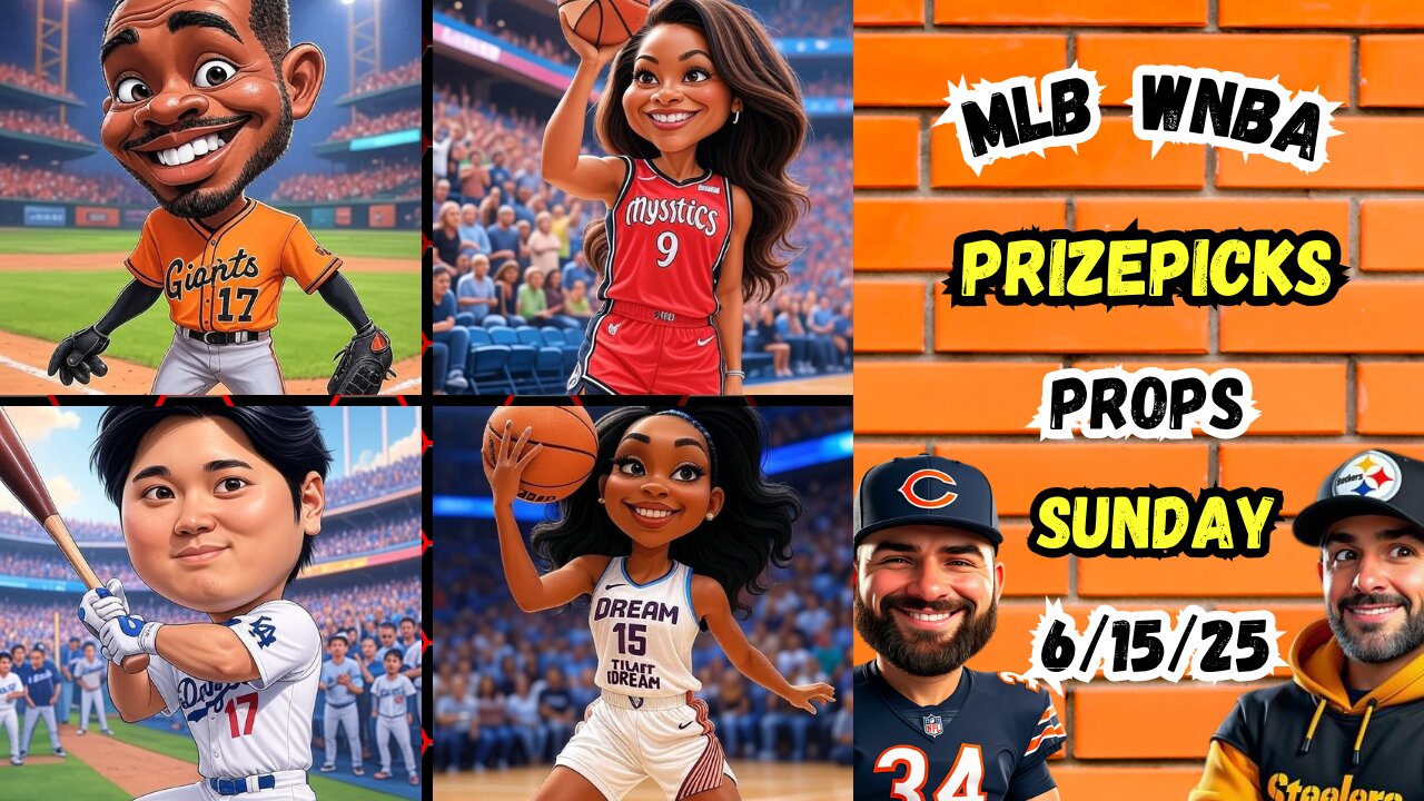 🔥7 HOT MLB PROPS | 🏀 WNBA PROPS | ⚾️ MLB PICKS TODAY | SUNDAY 6/15/25