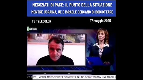 TG TELECOLOR: "GAZA & MEDIORIENTE: TRUMP HA ROTTO I RAPPORTI CON ISRAELE, MENTRE UN AUDIO TRAPELATO DAL VERTICE CONGRESSUALE DELL'AIPAC RIVELA CHE TRUMP FOSSE MONITORATO E CONTROLLATO" 17/5/2025