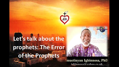 Let's talk about the Prophets: The Error of the Prophets