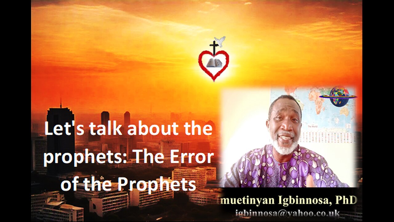 Let's talk about the Prophets: The Error of the Prophets