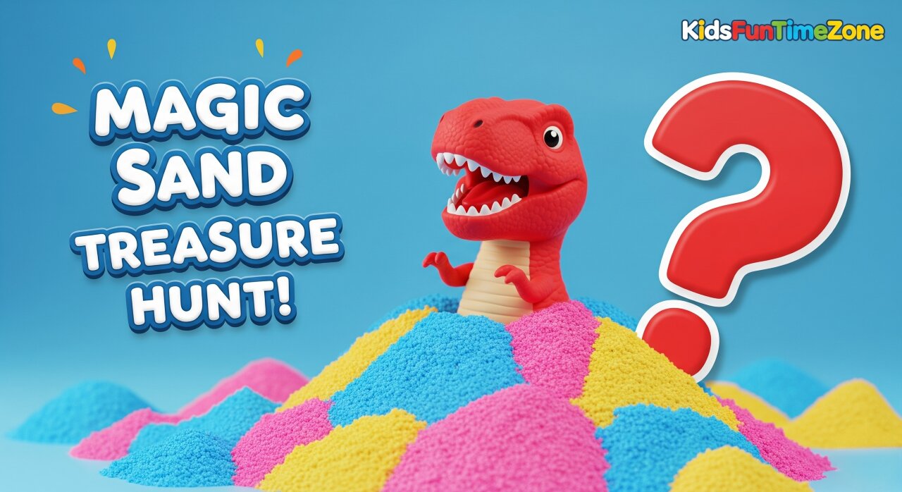 Magic Sand Treasure Hunt! 🦖 What's Inside?
