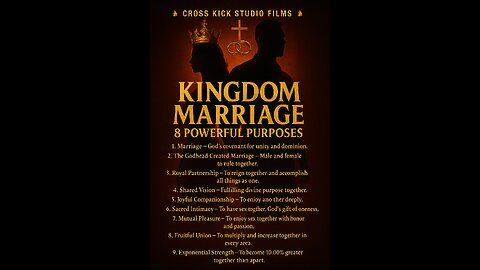 Cross kick Studio Films Kingdom Marriage Poster