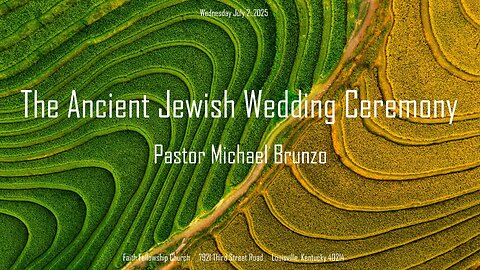 The Ancient Jewish Wedding Ceremony