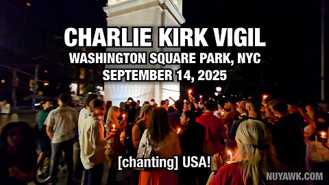NYC Charlie Kirk Vigil Interrupted (9/14/2025)