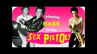 Playing bass in the Sex Pistols - Sid Vicious & Glen Matlock.