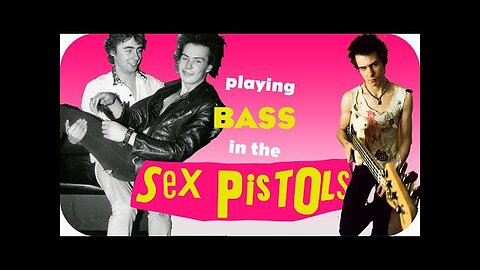 Playing bass in the Sex Pistols - Sid Vicious & Glen Matlock.