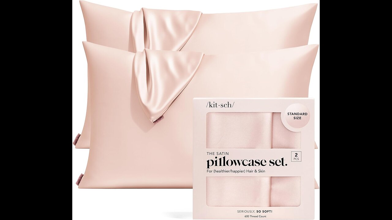 Kitsch Satin Pillowcase with Zipper