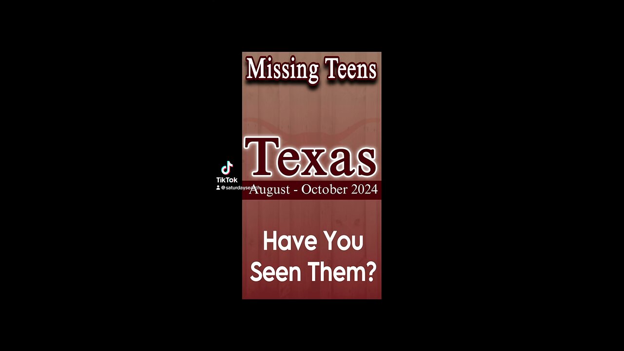 Missing Persons from Texas | August - October 2024