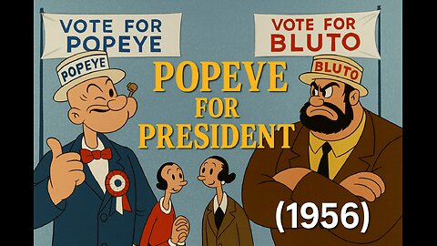 Popeye for President (1956) | Classic Popeye Cartoon | Full Episode HD