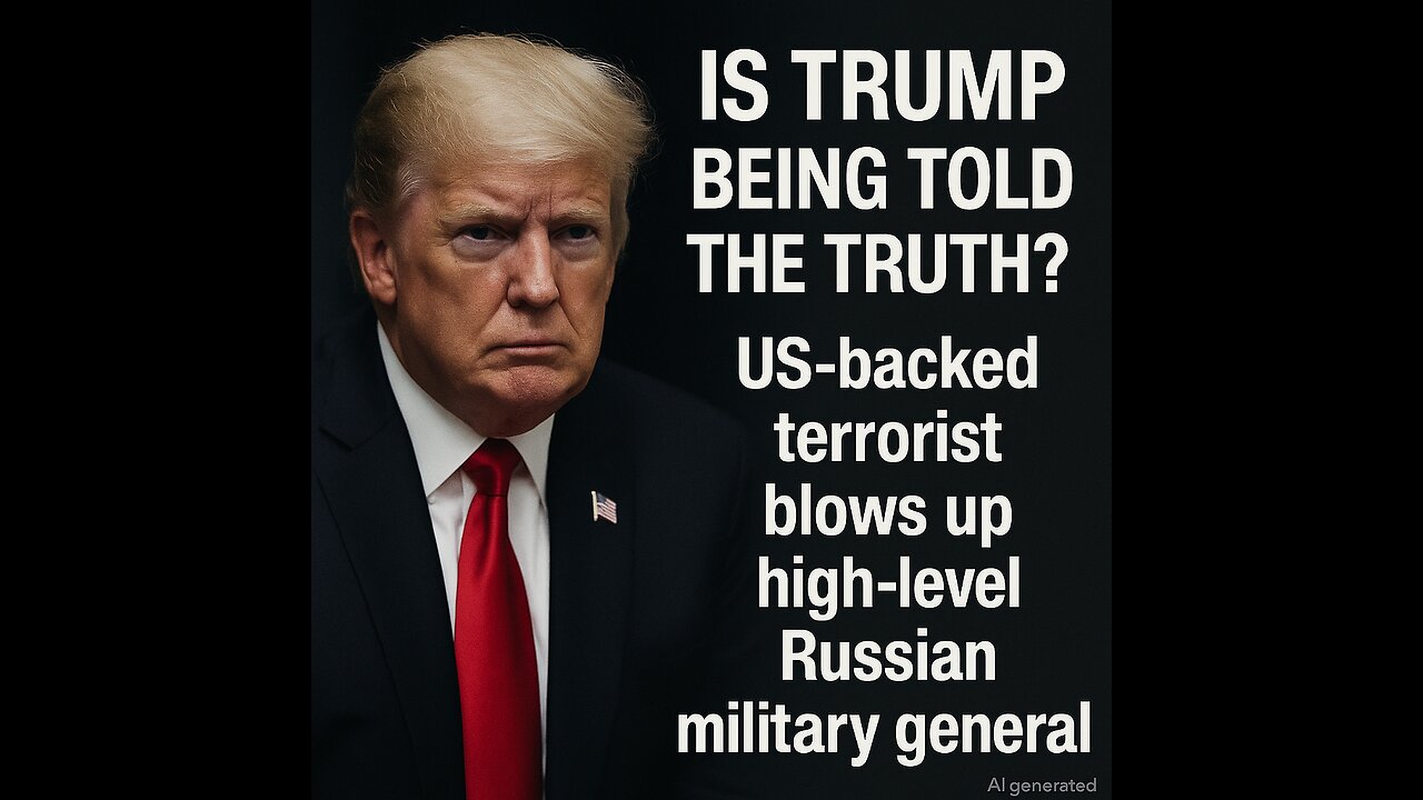 Is Trump being told the truth? US-backed terrorist blows up high-level Russian military general.