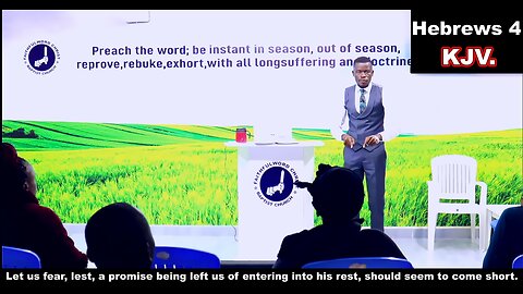 Let us fear, lest, a promise being left us of entering into his rest, should seem to come short.