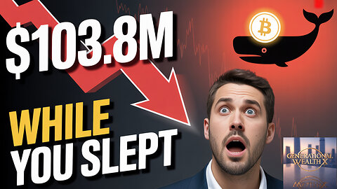 Crypto Whales Trigger $103.8M Bitcoin Exodus While You Slept! | Is This the Ultimate Buy-the-Dip?
