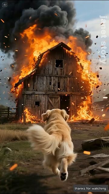 A dog saved a horse's