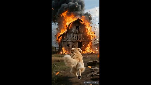 A dog saved a horse's