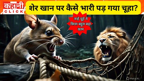 Lion and Rat Story | शेर खान पर कैसे भारी पड़ गया चूहा? | Moral Stories | Hindi Stories | Kahani