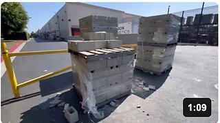 Psyop Season never dies, pallets of bricks found in Paramount, CA where the riots are taking place.