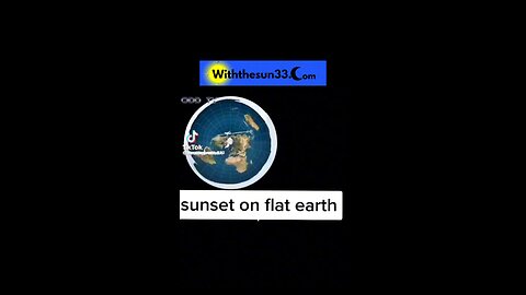 The sun on the flat earth