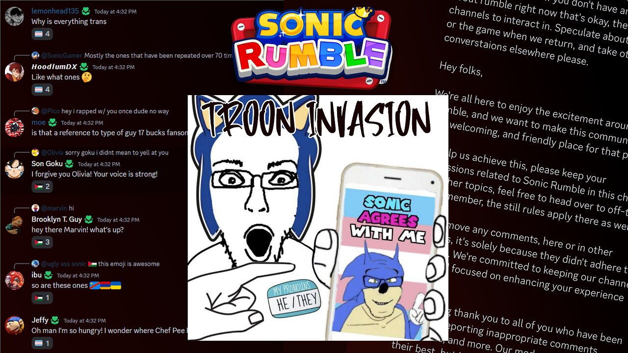Sonic Drama: The Sonic Rumble Troon Takeover