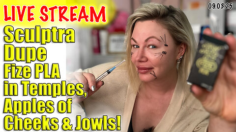 Live Sculptra Dupe, Fize PLA in Temples, Cheeks & Jowls! AceCosm and code Jessica10 Saves you Money