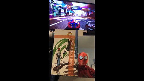 Spider-Dan racing on Fortnite