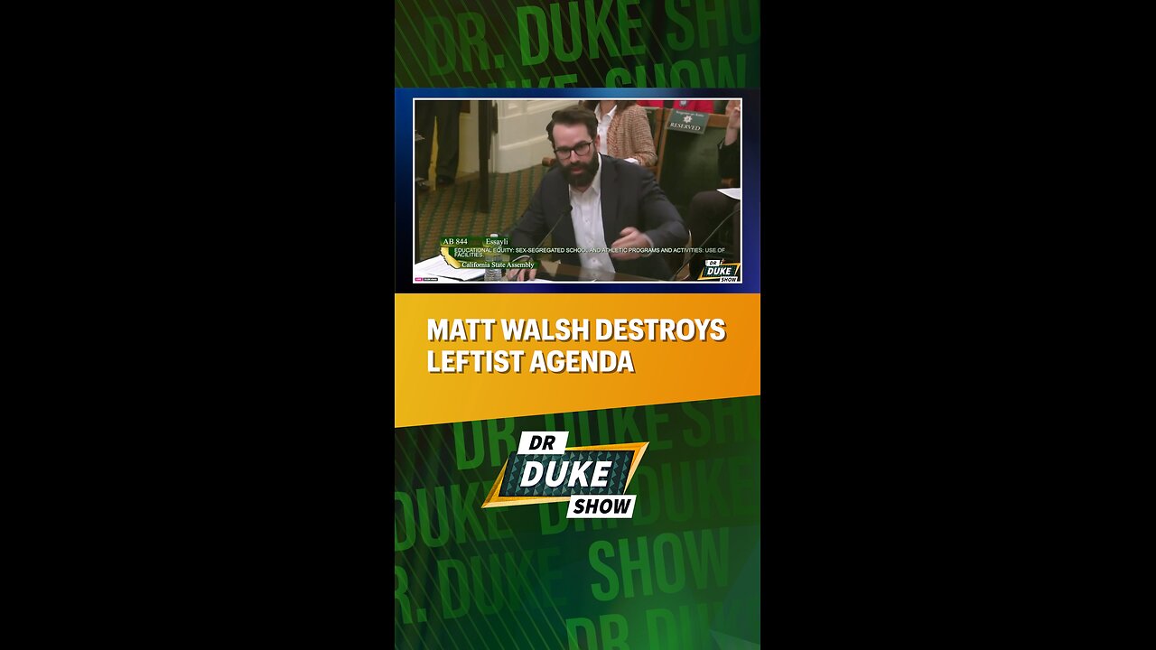 💪Matt Walsh Destroys Transgender Agenda