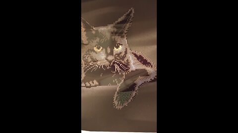 kitty diamond art