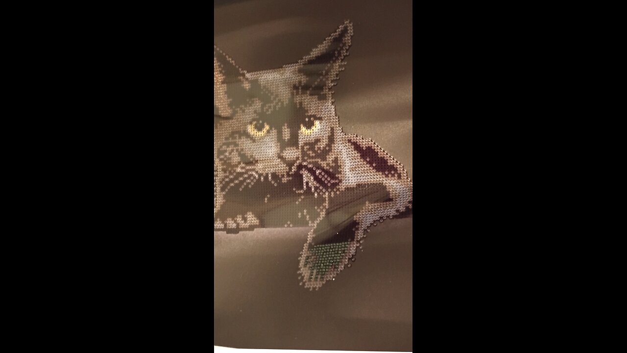 kitty diamond art