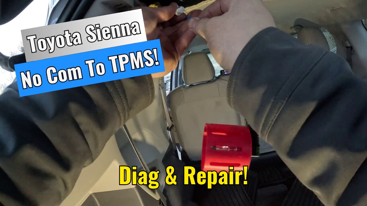 2022 Toyota Sienna - No Com To TPMS! Diag & Repair!