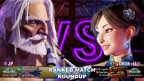 Kuya Kalbo SF6 Ranked Roundup. Chun Li Master Rank [Hori Fight Stick]