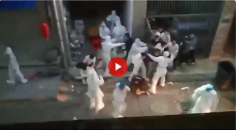 Starving high rise residents in Shanghai break out of lockdown.