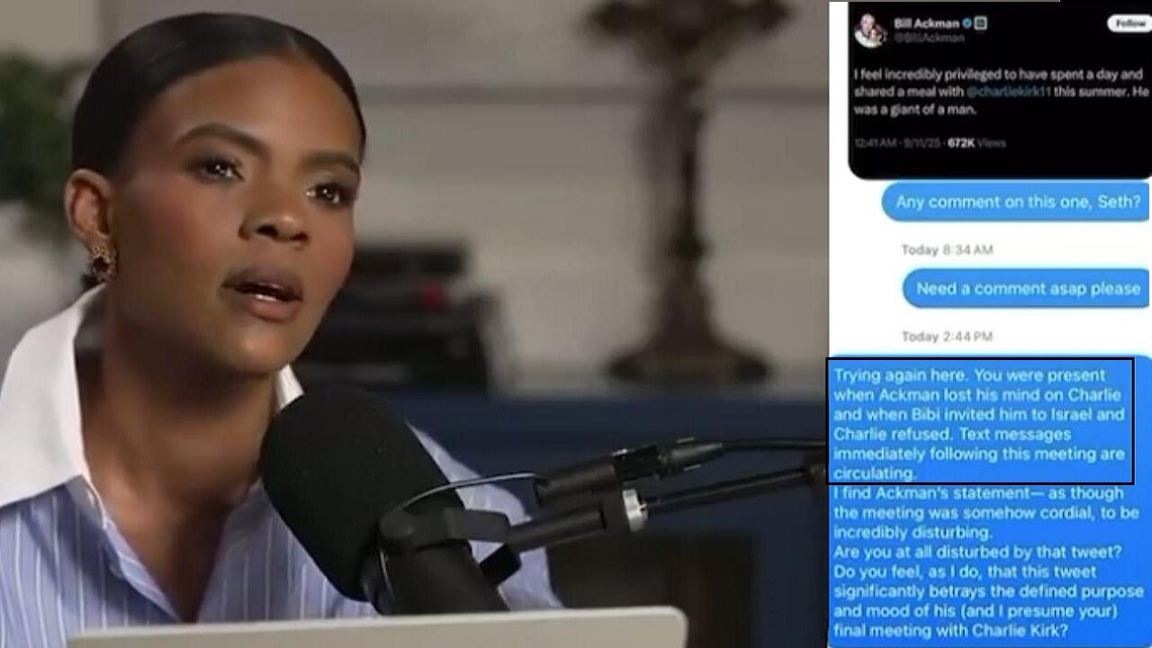 Candace says Charlie Kirk had change of heart on Israel & was contacted by Netanyahu