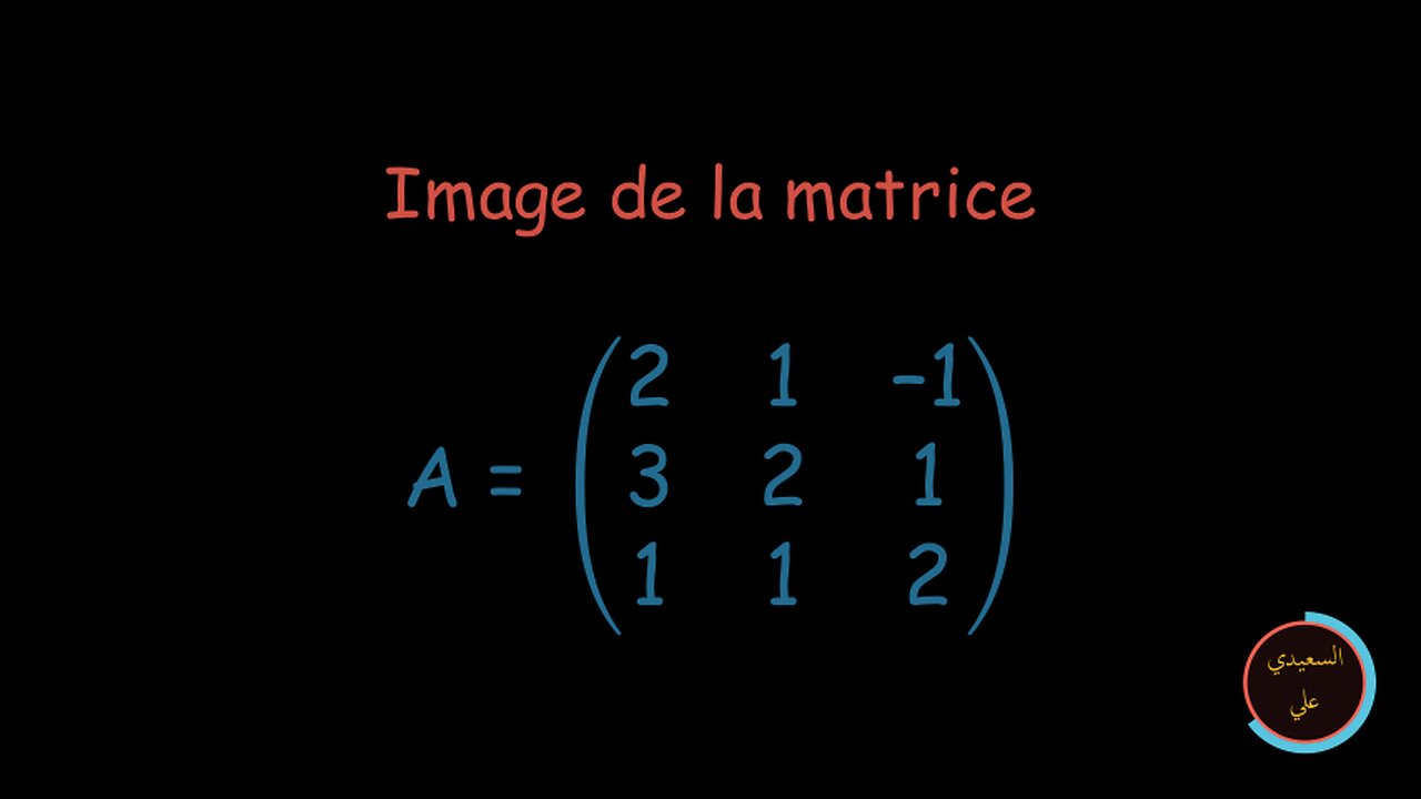 Image d'une matrice