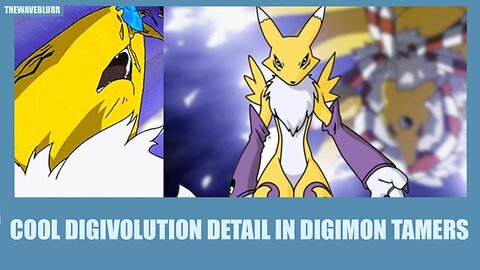 Cool Digivolution detail in Digimon Tamers