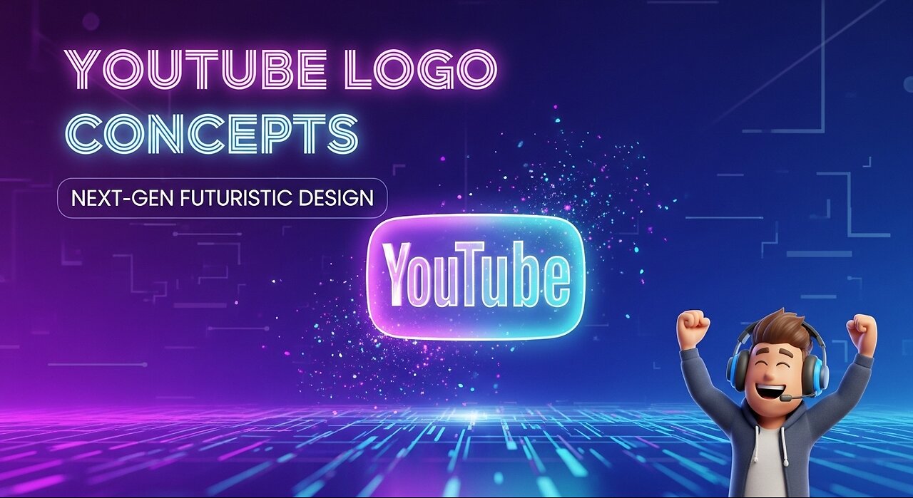 Futuristic YouTube Logo Design Concepts Live Logo Generating