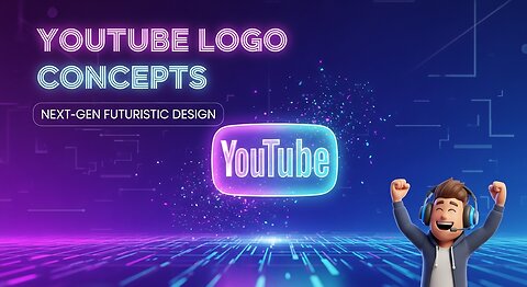 Futuristic YouTube Logo Design Concepts Live Logo Generating