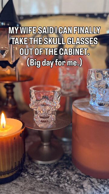 Some people have heirloom china. I have skull shot glasses. And one annual chance to use them.