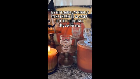 Some people have heirloom china. I have skull shot glasses. And one annual chance to use them.