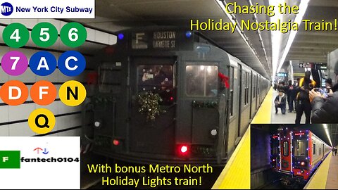 Chasing the Holiday Nostalgia Train! Holiday railfanning on the New York City Subway.