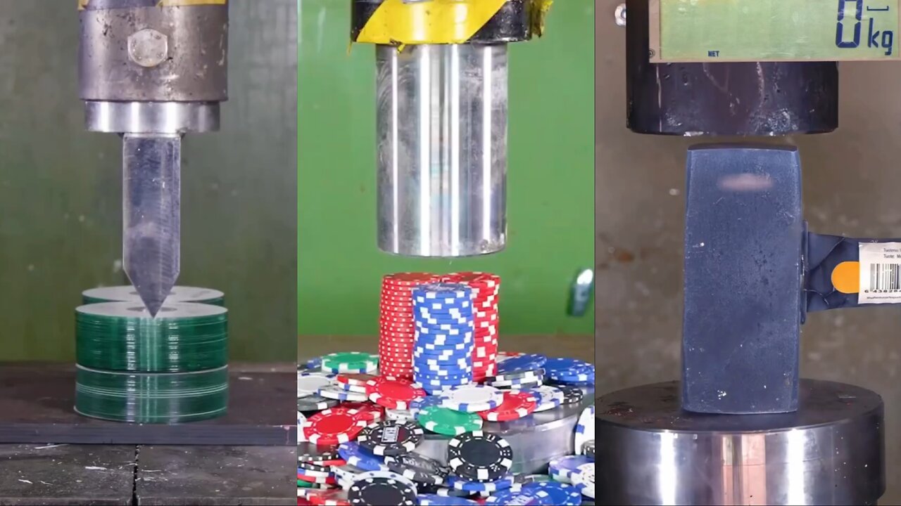 #Hydraulic_Piston_vs_hammer_asmr😍🔥